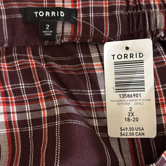 Mini Twill Pleated Skater Skirt- Plus Size 2X 18-20 - Picture 6 of 11